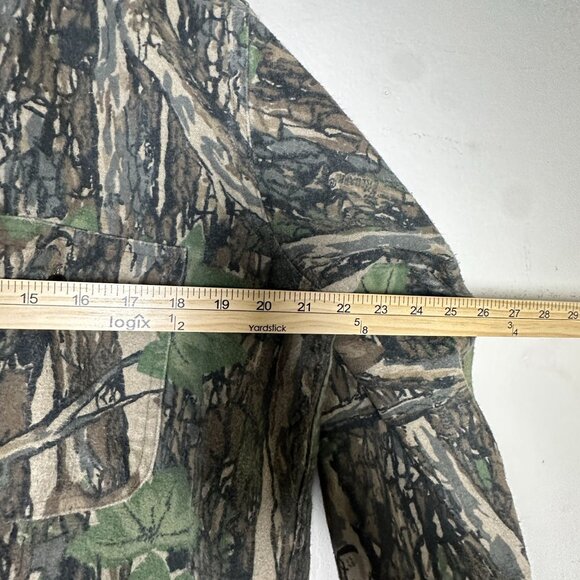 VTG Winchester Tree Bark Duck Camo Hunting Button up Shirt Men M Outerwear 90s - Picture 6 of 13